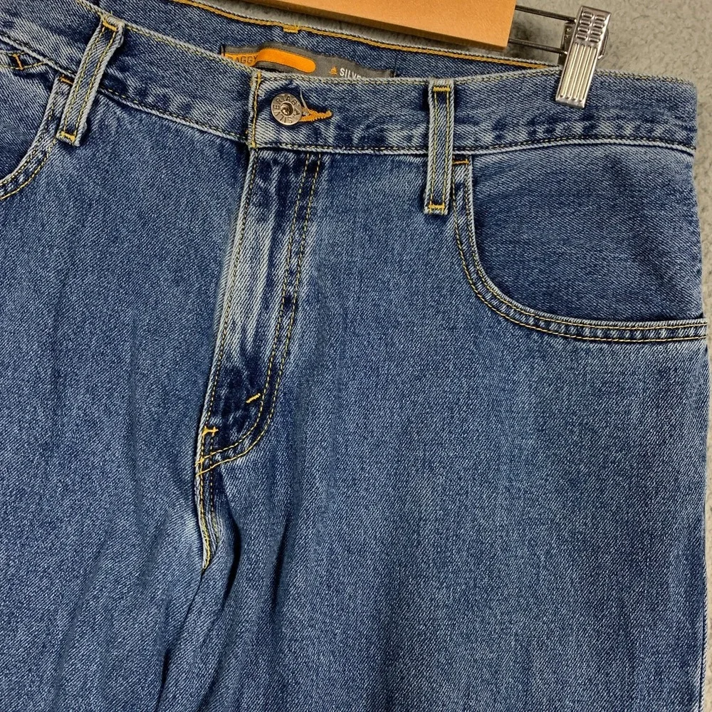 Silver Tab Baggy Jeans Men's 33 x 34 Blue Loose Grunge Hip Hop Skater Y2K Levi's